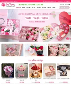 Theme wordpress bán hoa tươi 02