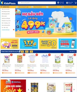Theme wordpress đồ em bé kid plaza