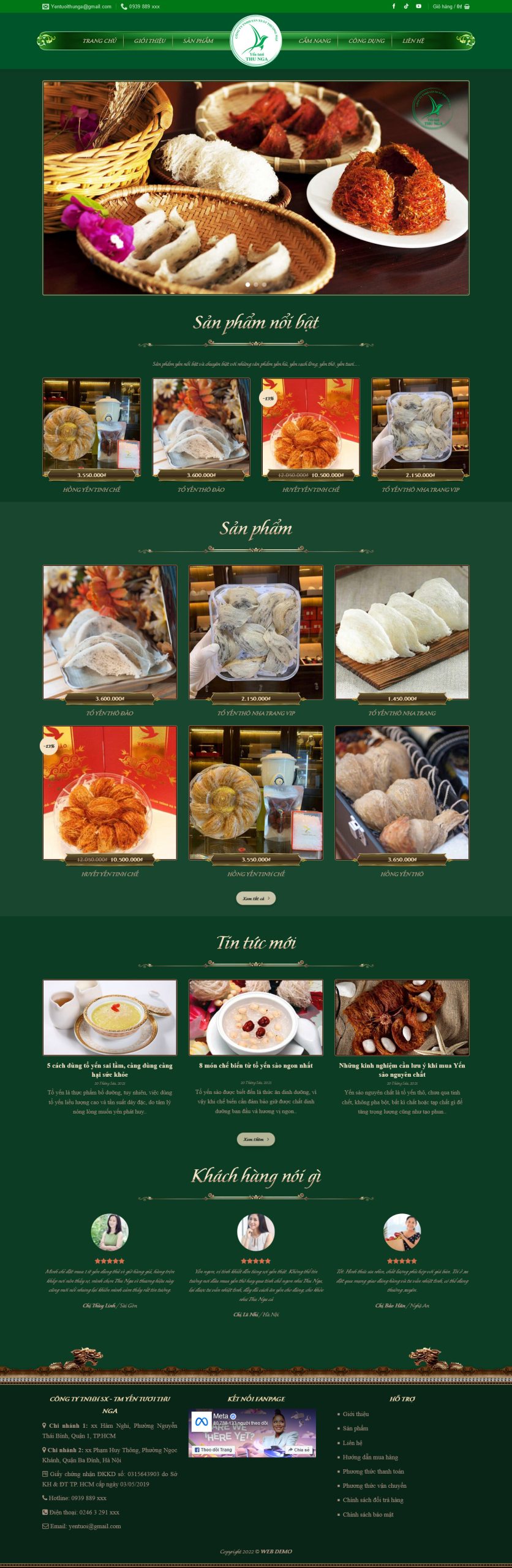 Theme landing page đa ngành
